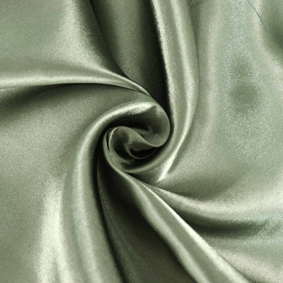 Satin Square Table Overlay 60"x60" Dusty Sage Green - Luxurious Wedding Table Topper