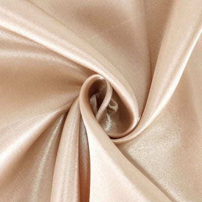 Satin Square Table Overlay 60"x60" Nude - Luxurious Wedding Table Topper
