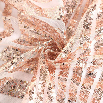 Sequin Table Overlay 72" Square Blush - Diamond Glitz Table Topper