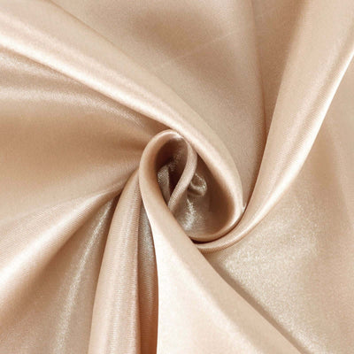 Satin Table Overlay 72"x72" Nude - Wrinkle Resistant & Smooth Table Topper