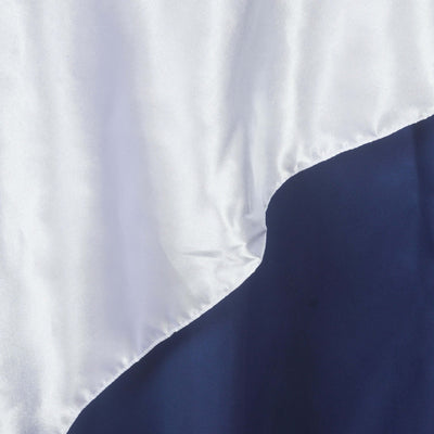 Satin Table Overlay 72"x72" White - Wrinkle Resistant and Smooth Table Topper for Luxurious Weddings & Celebrations