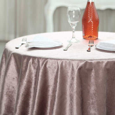 Velvet Table Overlay 72"x72" Mauve - Soft Finish Tablecloth Topper