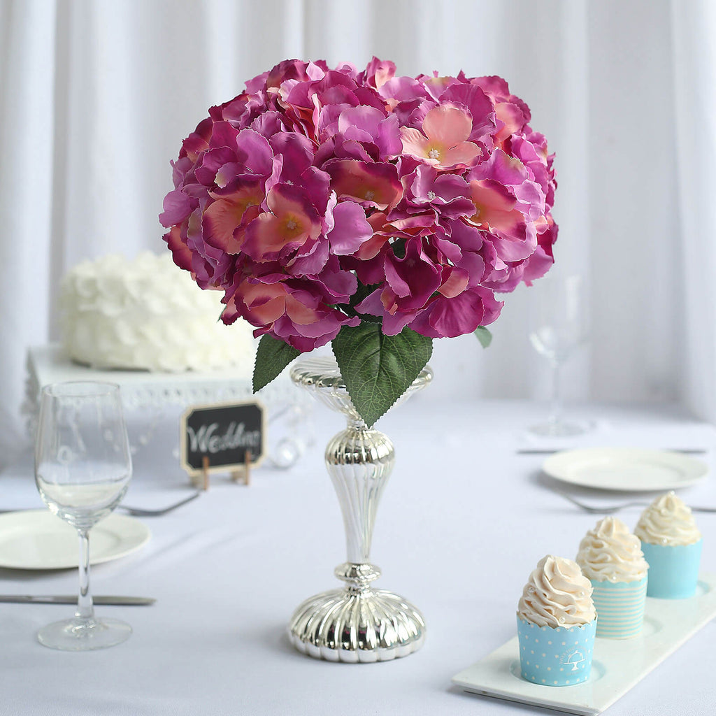 Lavender Lilac Pink Silk Hydrangea Bouquets | eFavormart.com