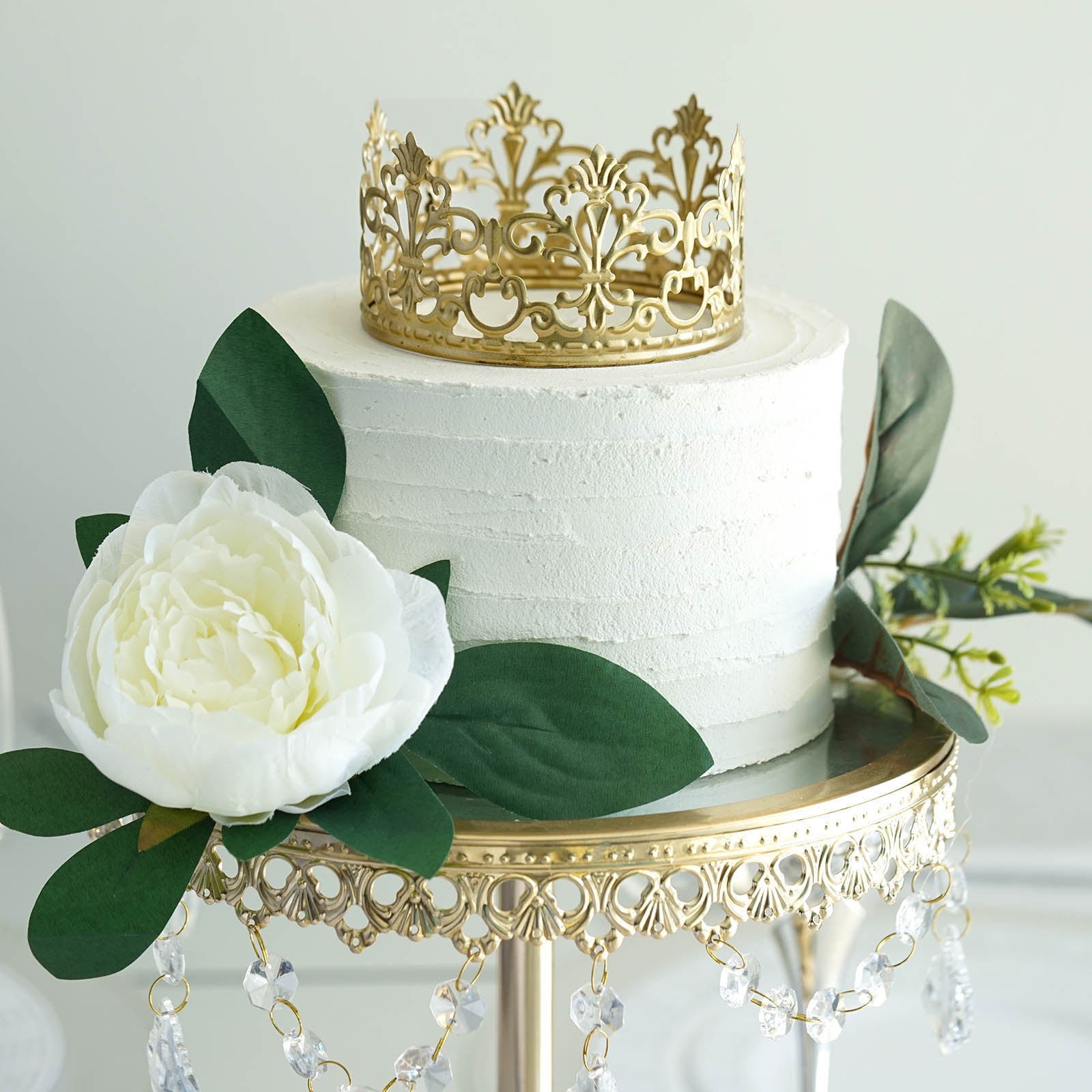 Cake Decor Golden Crown Cake Topper Wedding, Birthday Cake Decoration –  Arife Online Store