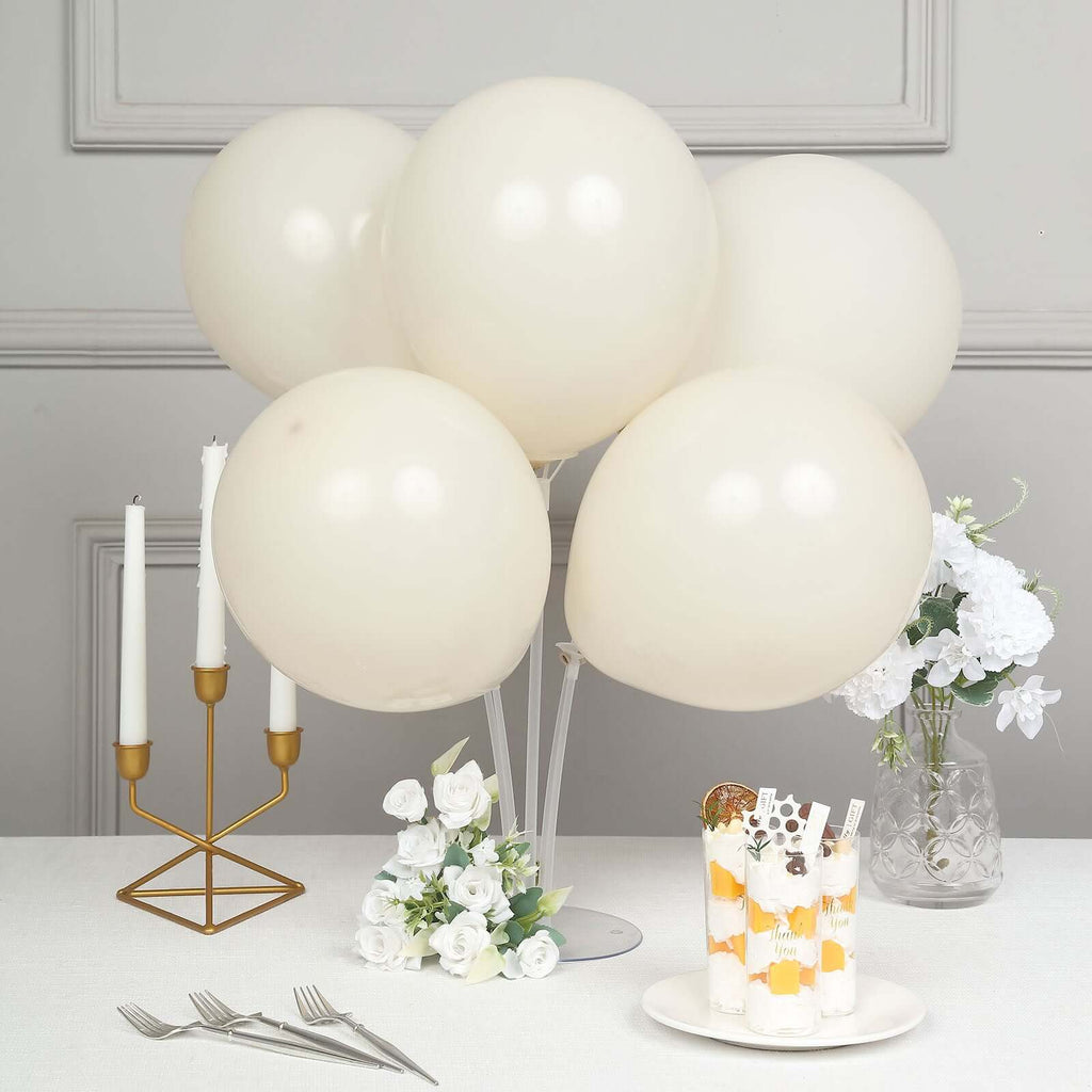 25-Pack Matte Beige Latex Balloons | eFavormart.com