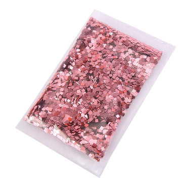 Bag Metallic Rose Gold DIY Arts and Crafts Chunky Confetti Glitter 50g