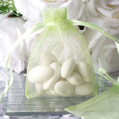 10 Pack Mint Organza Drawstring Wedding Party Favor Gift Bags 3"x4"