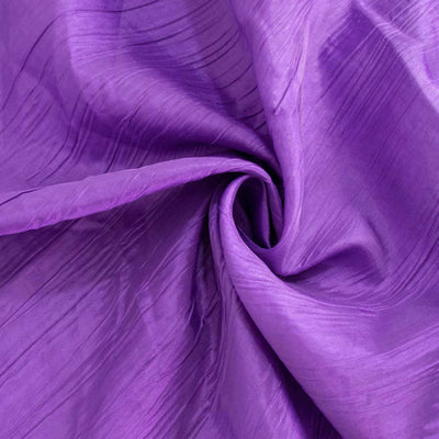 5 Pack Taffeta Napkins 20"x20" Purple - Accordion Crinkle Cloth Napkins