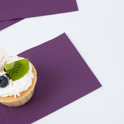 50-Pack Paper Napkins 2-Ply Soft Purple - Dinner Party Napkins