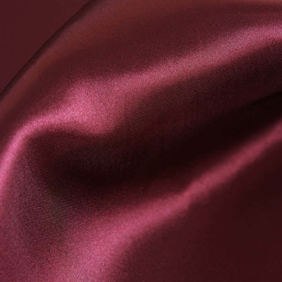 5 Pack Satin Napkins 20"x20" Burgundy - Soft Reusable Cloth Napkins