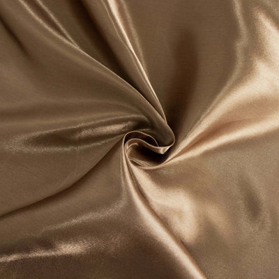 5 Pack Satin Napkins 20"x20" Taupe - Soft Reusable Cloth Napkins