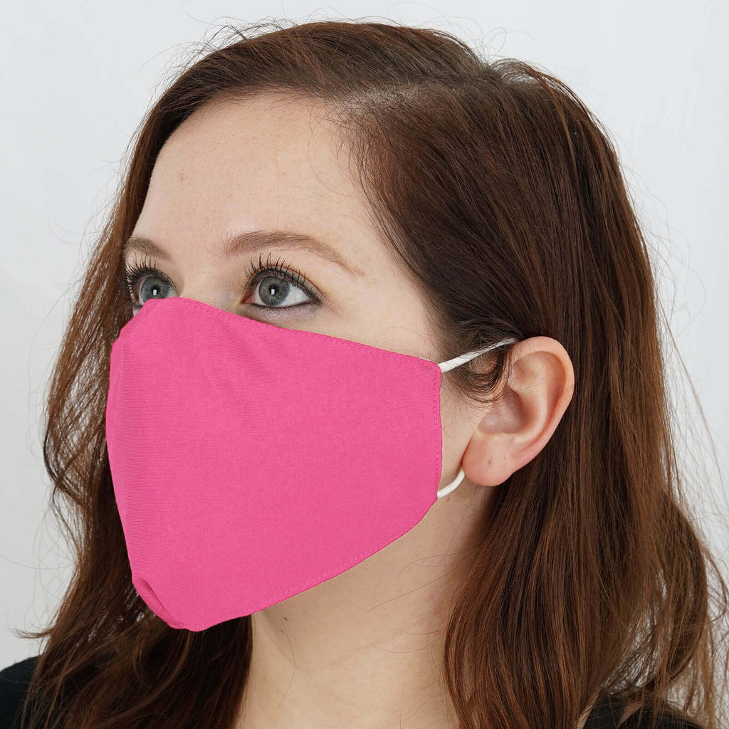 Fuchsia Ultra-Soft Organic Cotton Face Masks