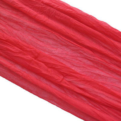 Gauze Cheesecloth Table Runner 10ft Red - Rustic Boho Table Linen