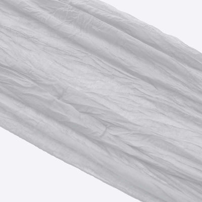 Gauze Cheesecloth Table Runner 10ft Silver - Rustic Boho Table Linen