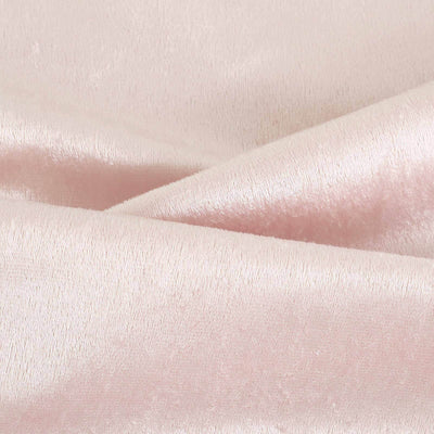 Premium Velvet Table Runner 12"x108" Blush - Sheen Finish Reusable Linen