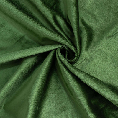 Premium Velvet Table Runner 12"x108" Olive Green - Sheen Finish Reusable Linen