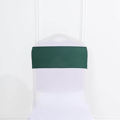 5 Pack Polyester Chair Sashes 6"x108" Hunter Emerald Green