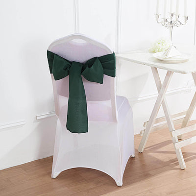 5 Pack Polyester Chair Sashes 6"x108" Hunter Emerald Green