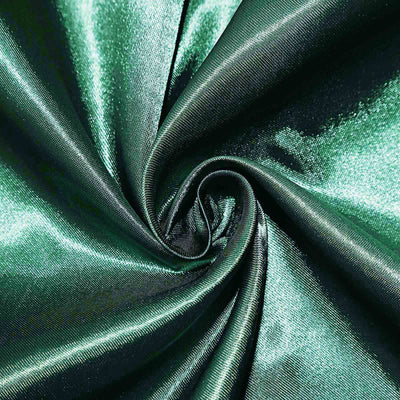 5 Pack Satin Chair Sashes 6"x106" Hunter Emerald Green - Reusable Chair Bows with Smooth Finish