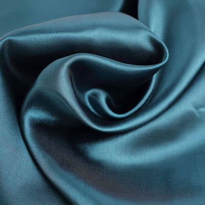 Peacock Teal Satin Fabric Bolt 10 Yards x 54"
