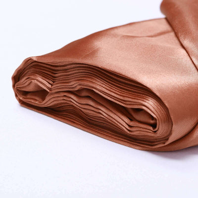 Terracotta (Rust) Satin Fabric Bolt 10 Yards 54"