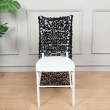 Big Payette Sequin Chiavari Black Chair Slipcover