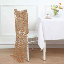 Big Payette Sequins On Mesh Base Slipcover for Chiavari Chair