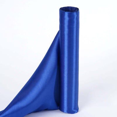 Royal Blue Satin Fabric Bolt, DIY Craft Wholesale Fabric 12"x10 Yards