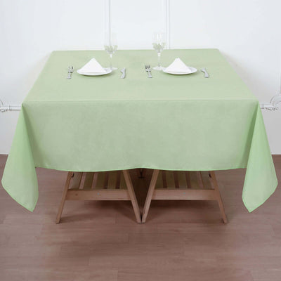 Polyester Square Tablecloth 70"x70" Sage Green - Wrinkle-Resistant Table Cover
