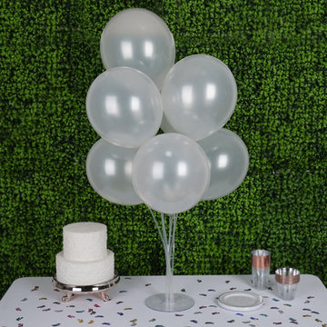 Add a Touch of Elegance with Pearl White Latex Prom Balloons