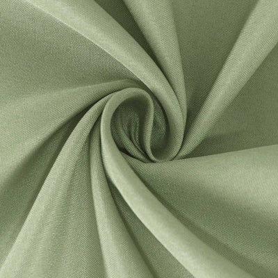 Polyester Round Tablecloth 108" Dusty Sage Green - Durable and Stain-Resistant for Easy Maintenance