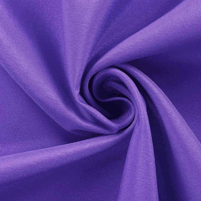 Polyester Round Tablecloth 120" Purple - Durable & Seamless Table Cover