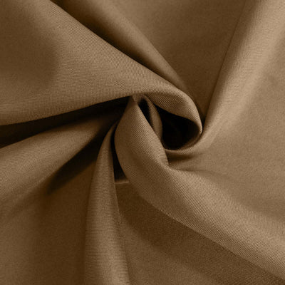 Polyester Round Tablecloth 120" Taupe - Durable & Seamless Table Cover