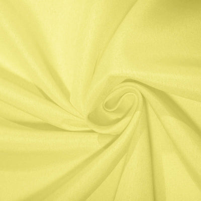 Polyester Round Tablecloth 120" Yellow - Durable & Seamless Table Cover