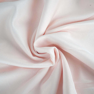 Polyester Round Tablecloth 132" Blush - Seamless Finish Table Cover