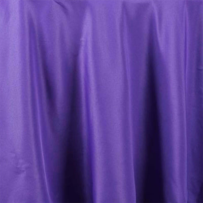 Polyester Round Tablecloth 132" Purple - Seamless Finish Table Cover