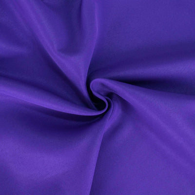 Premium Polyester Round Tablecloth 132" Purple - Seamless 220GSM Table Cover