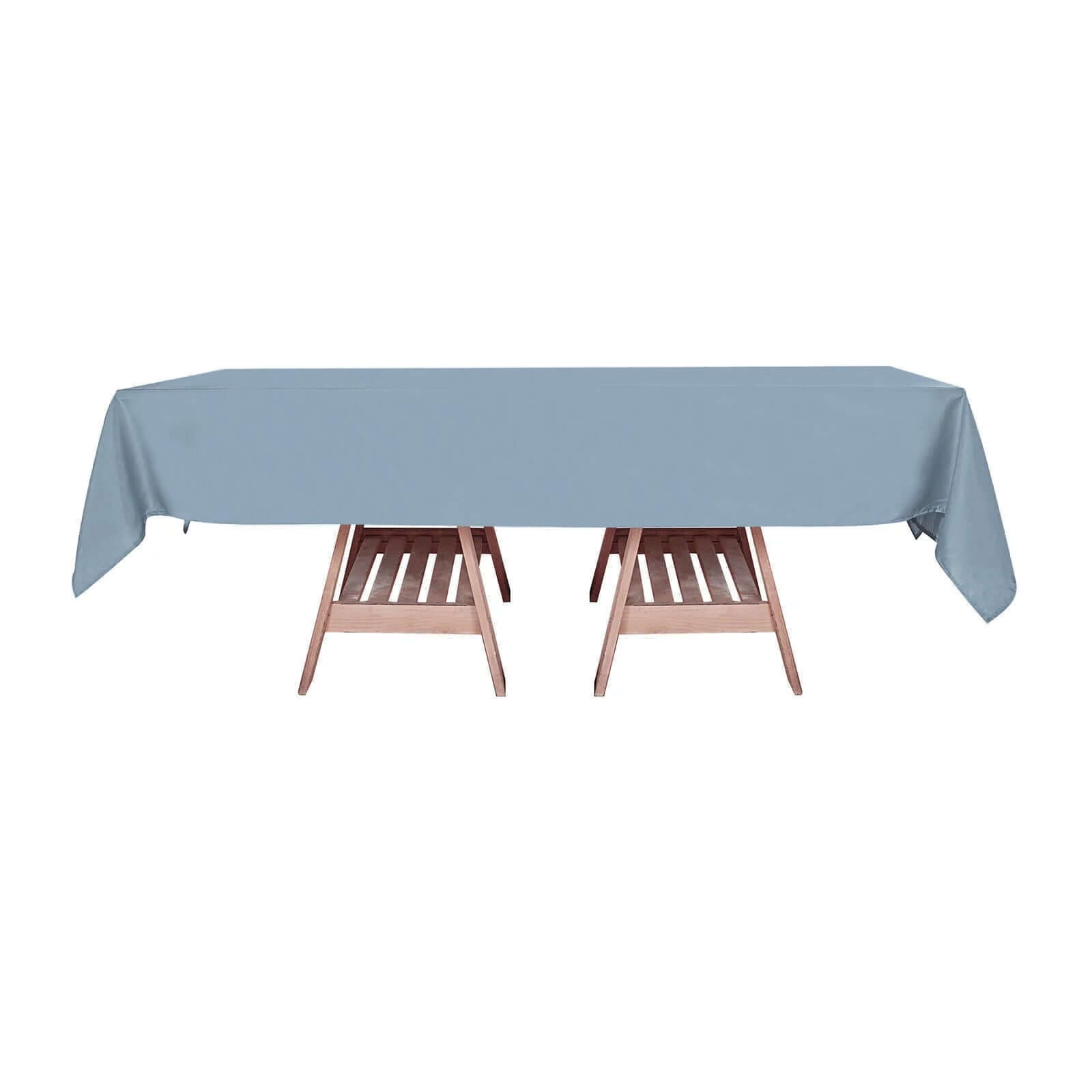 60x102 In Dusty Blue Polyester Tablecloth | EFavormart.com