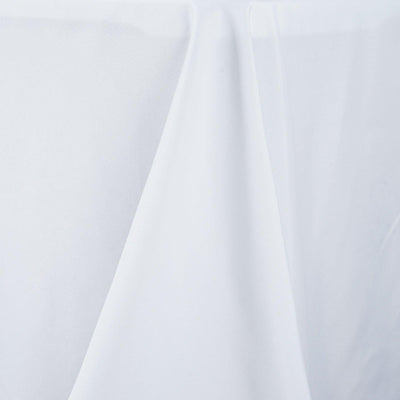 Premium Polyester Rectangle Tablecloth 60"x102" White - 220GSM Wrinkle-Resistant & Stain-Proof Finish