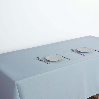 Polyester Rectangle Tablecloth 60"x126" Dusty Blue - Durable & Wrinkle-Resistant Table Cover