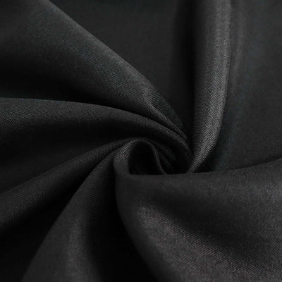 Polyester Rectangle Tablecloth 60"x126" Black - Durable and Wrinkle-Resistant Table Cover for Weddings & Events