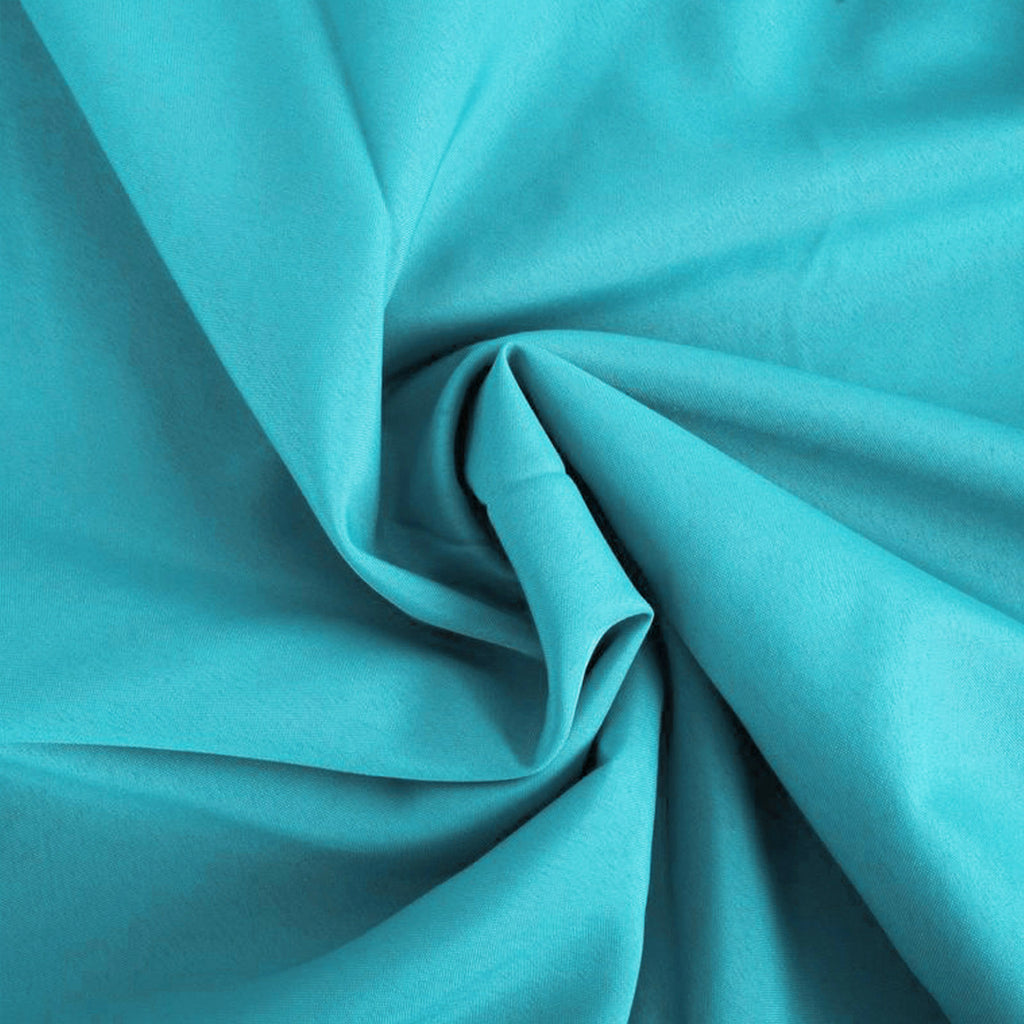 Turquoise Seamless Polyester Tablecloth - 60