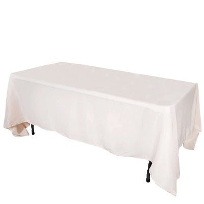Polyester Rectangle Tablecloth 72"x120" Blush with Wrinkle-Resistant Finish - Reusable Table Cover