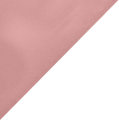 Polyester Rectangle Tablecloth 72"x120" Dusty Rose with Wrinkle-Resistant Finish - Reusable Table Cover