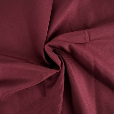 Polyester Rectangle Tablecloth 72"x120" Burgundy with Wrinkle-Resistant Finish - Reusable Table Cover