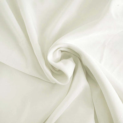 Polyester Rectangle Tablecloth 90"x132" Ivory with Seamless Finish
