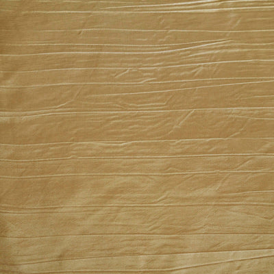 Taffeta Rectangle Tablecloth 90"x156" Gold with Accordion Crinkle Design - Seamless Finish for Upscale Occasions