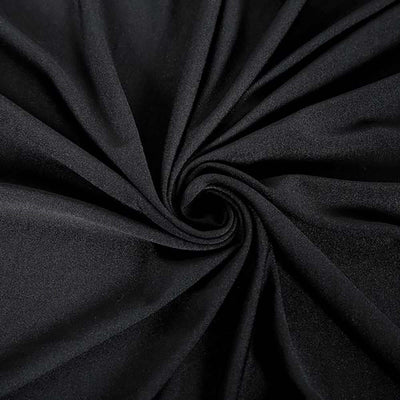 Spandex Round Cocktail Table Cover 30" Black for High Top Tables - Easy to Maintain Stretch Fitted Highboy Tablecloth
