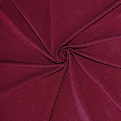 Spandex Round Cocktail Table Cover 30" Burgundy for High Top Tables - Easy to Maintain Stretch Fitted Highboy Tablecloth
