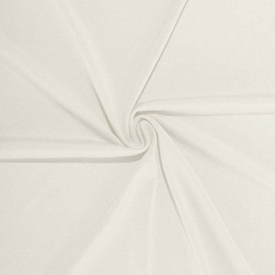 Spandex Round Cocktail Table Cover 30" Ivory for High Top Tables - Easy to Maintain Stretch Fitted Highboy Tablecloth